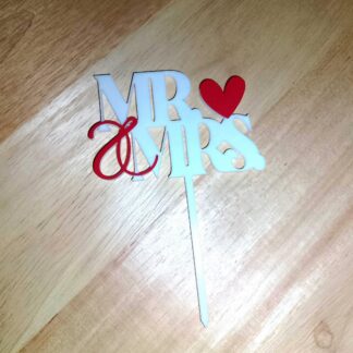 Caketopper Mr & Mrs