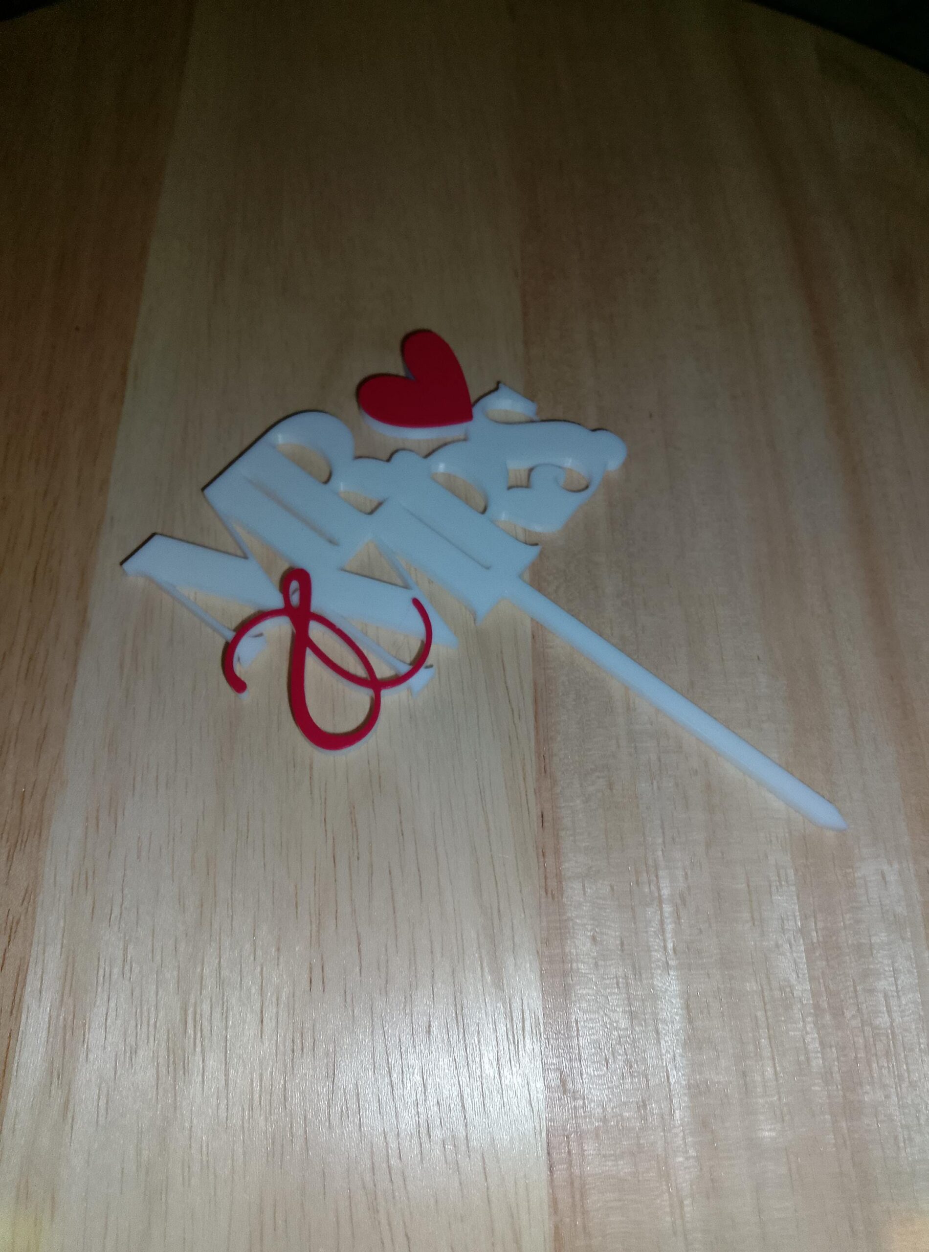 Caketopper Mr & Mrs