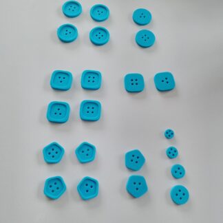 Knöpfe 3D Druck Unterschiedliche Formen (Set 10 Stück)